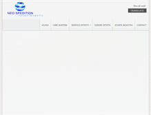 Tablet Screenshot of neospedition.com